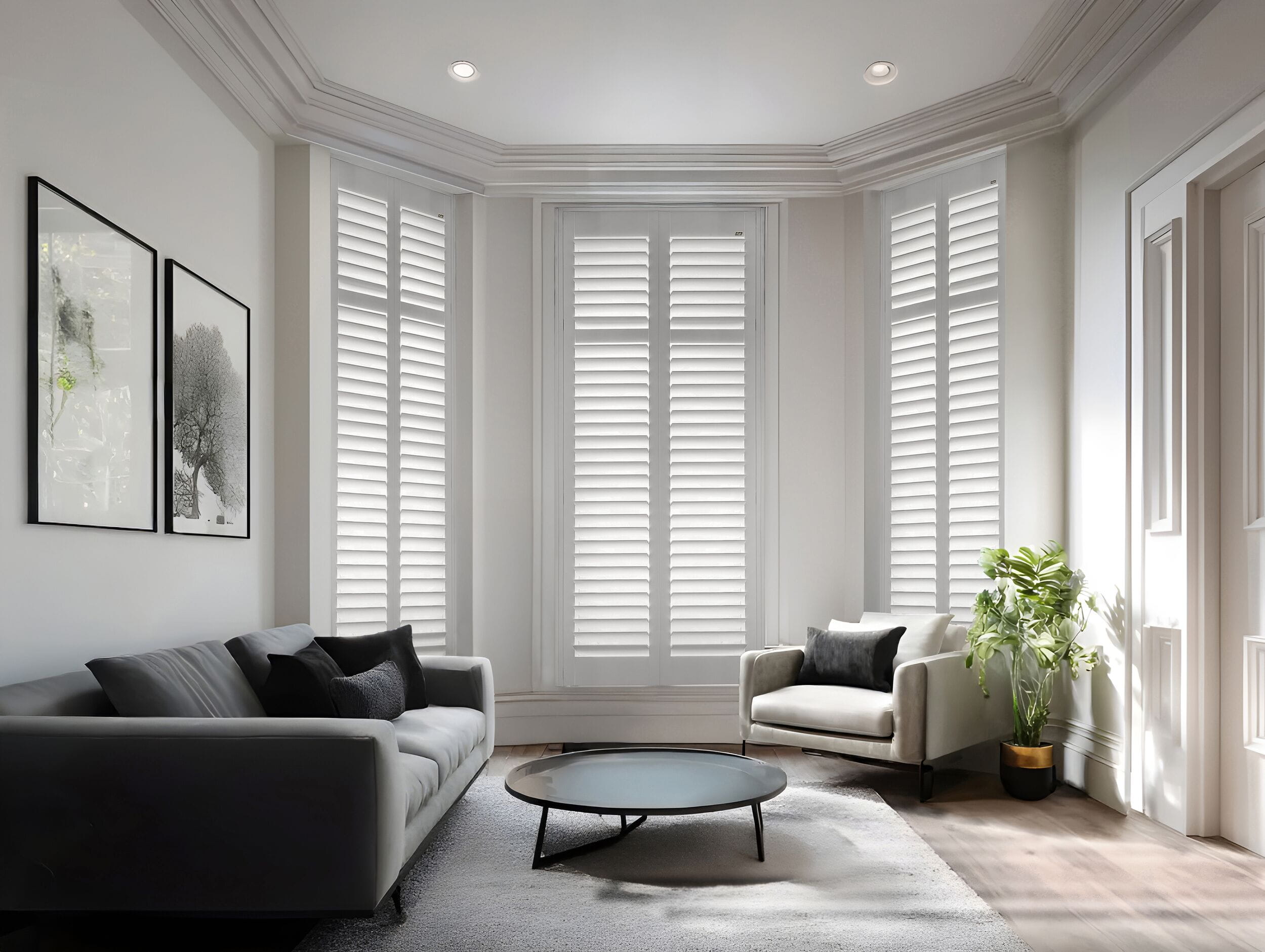 Wooden Shutters fitted in Glasgow home